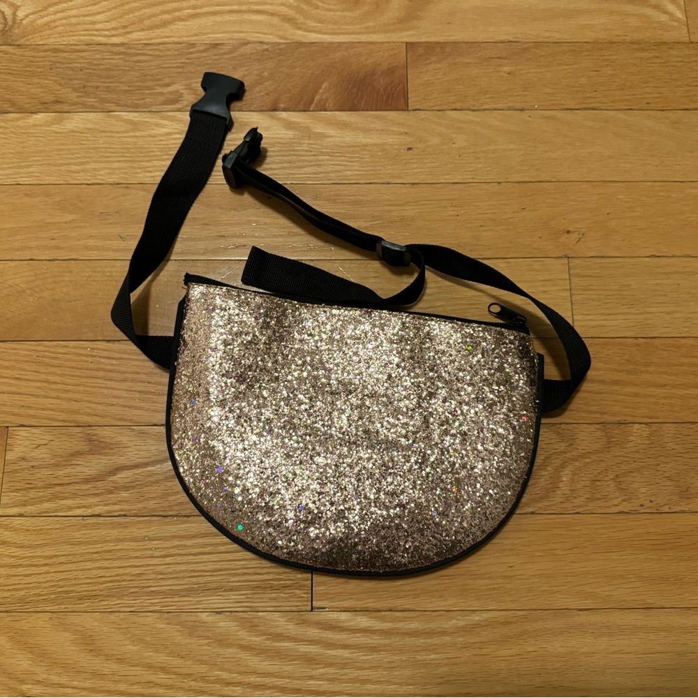Gold sparkle fanny pack